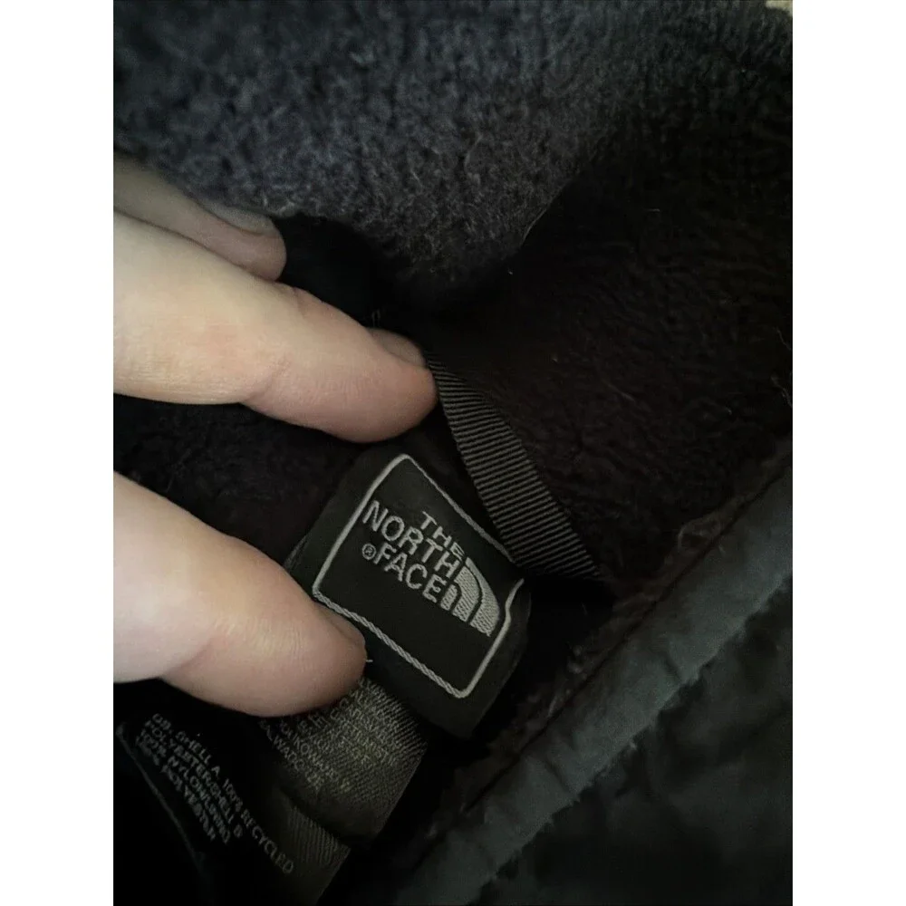 The North Face Denali Fleece Full Zip Jacket Girls Black Zipper Pockets XL